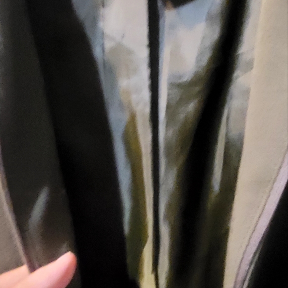 Sag Harbor Ladies Size 12 Moss Green Jacket Full Zip Front Long sleeves Collared - Picture 9 of 16